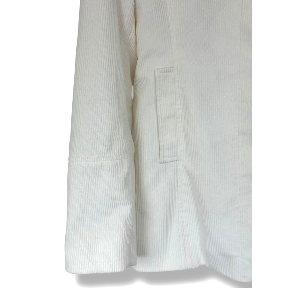 Express Creme‎ Ivory Corduroy Jacket Coat Lined Size 7/8 Cotton New Fall Winter - Picture 3 of 8